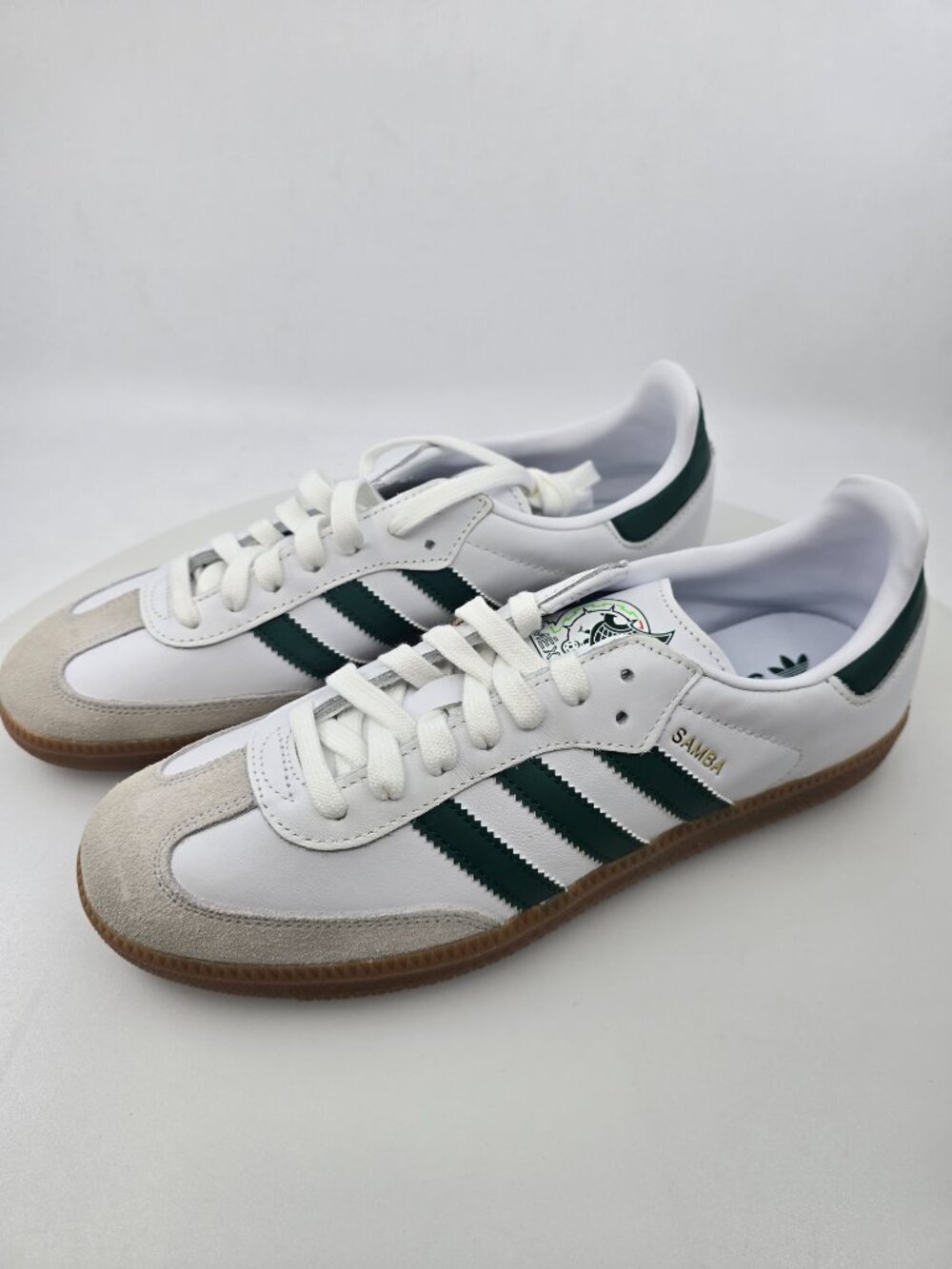 ADIDAS ORIGINALS SAMBA TEAM MEXICO WHITE COLLEGE GREEN HQ7036 SIZE 9